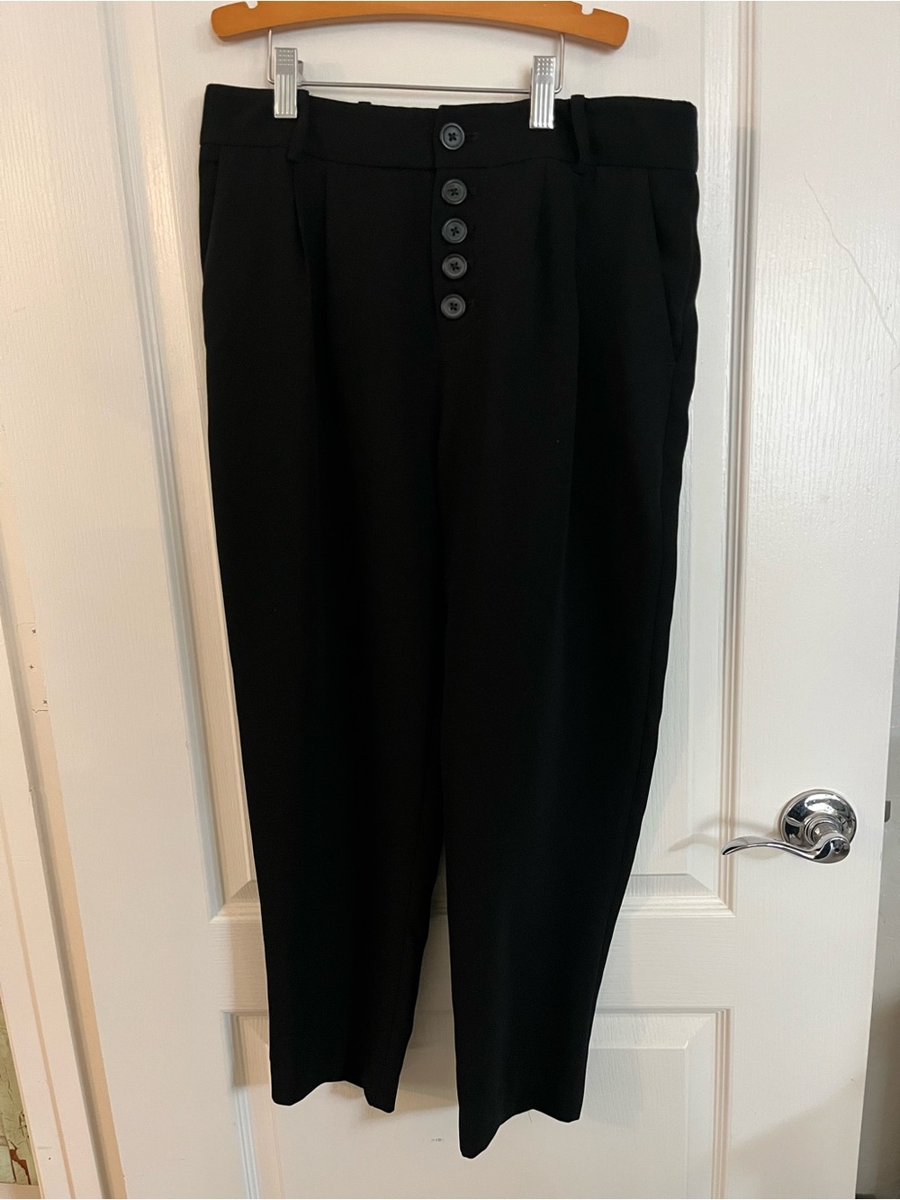 Anthropologie Black Men's Dress Pants with Button Fly